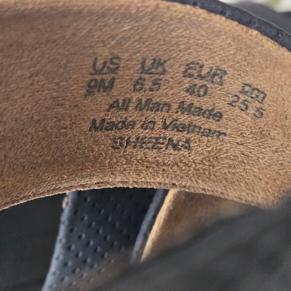 Dr. Scholl's Women's Sheena Strappy Black Criss-Cross Wedge Sandal US 9M - Picture 5 of 8